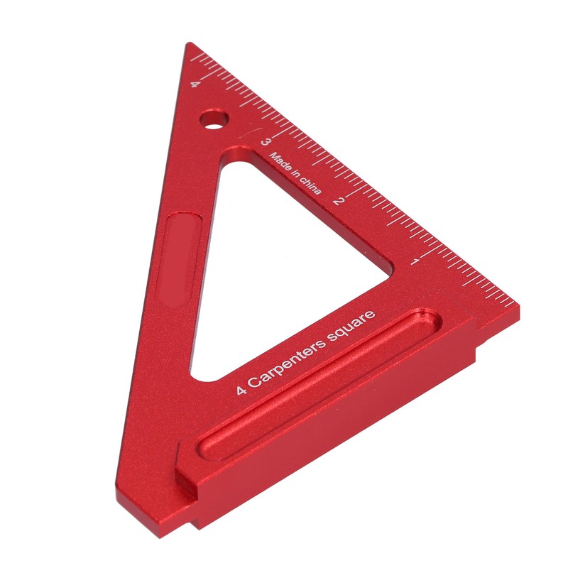 Woodworking Triangle Ruler Aluminium Alloy British System Measuring Tool for