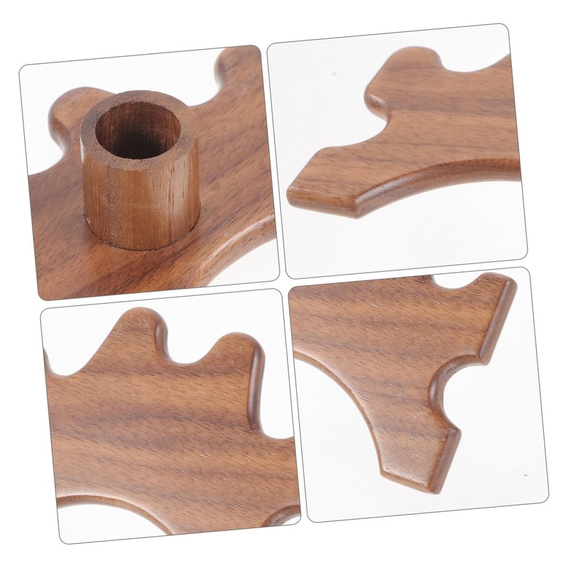 Mipcase Wooden Pool Cue Bridge Stand Portable Billiard Cue Holder