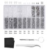 1000 PCS Kit de Reparación de Anteojos con Tornillo, Pinza,
