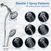 UCLIMAA High Pressure 48-Settings Shower Head with Handheld Shower,Drill-Free 3-Way