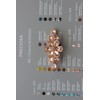 Faship Gorgeous Champagne Rhinestone Crystal Floral Hair Barrette Clip
