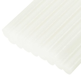 sourcing map 16pcs Mini Hot Glue Gun Sticks 11mm x 100mm Large Glue Sticks for Glue Gun, Glitter White