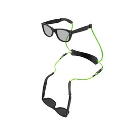 HANG2 Dual Glasses Strap, Waterproof Sports Eyewear Holder for Men and Women (Green, Slip)