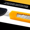 MotoProducts 50x Bulk Small Yellow Utility Knife Box Cutters Snap