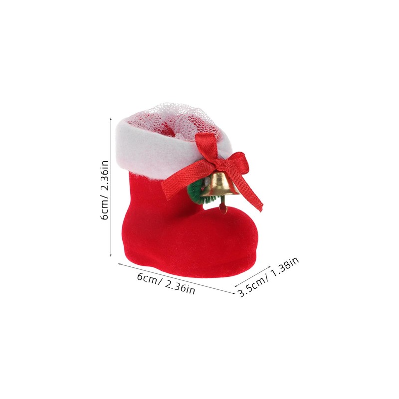 8Pcs Christmas Candy Boots Cookie Boots Sack Stocking Filler Christmas