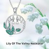 BETHZA Lily of the Valley Necklace 925 Sterling Silver Freshwater