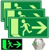 Emergency Exit Sign, Afterglow, Pack of 3 Emergency Exit Sign,