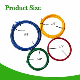 Conditioning Copper Tubing Pipe Extension 1/4" 1/2" 3/8" 5/8" 4Pcs Built-in Copper Tube Bending Strips Conditioning Pipe Bender Kit(length: 4m)