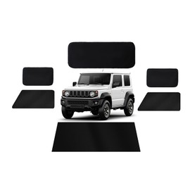 Y.WINNER Car Curtain, Suzuki Jimny Jimny Sierra JB64/JB74, Exclusive Strong Magnet, Light Shielding Curtain, Set of 6, For All Cars, Light Blocking, Strong Magnetic Attachment, Easy Installation,