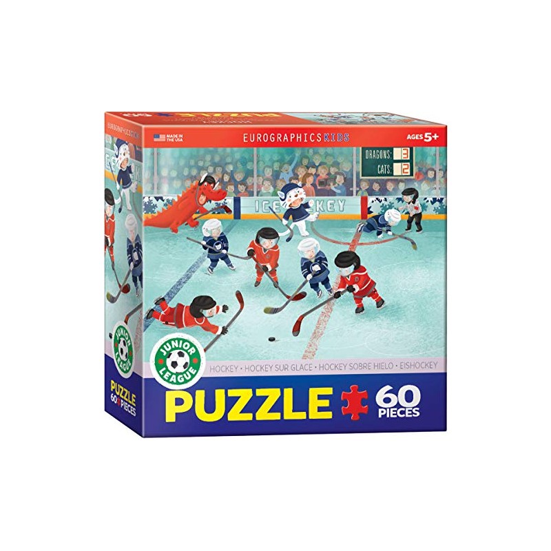 EuroGraphics Hockey Junior League Puzzle (60-Piece), Multi