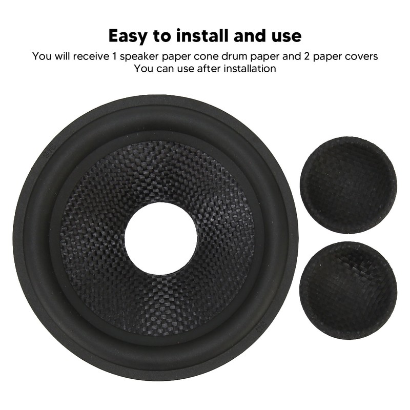 Paper Speaker Cone Drum Paper 1 Inch Inner Diameter Rubber