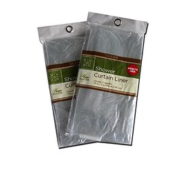 Home Collection Shower Curtain Liner with 3 Magnets, Clear, 70" x 72"