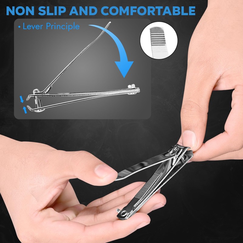 KATX 2 Pcs Nail Clippers Set, Heavy Duty Stainless Steel