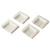 Xavax Fixing Plates for Dryers, Set of 4 - White