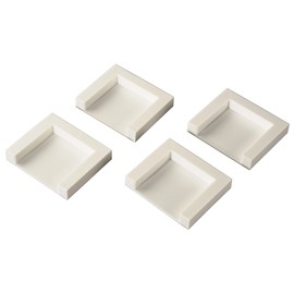 Xavax Fixing Plates for Dryers, Set of 4 - White