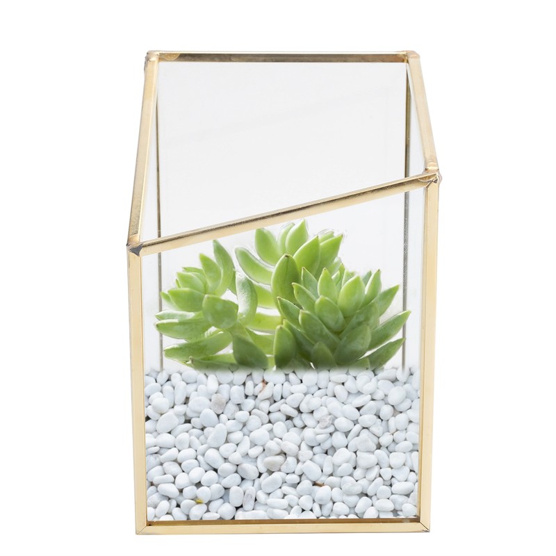 Mini Glass Storage Container Flower Pot Planter Vase Bowl Home