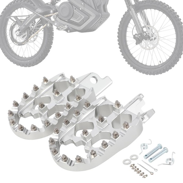 Motorcycle Foot Pegs Footpegs Wider Rest Pedal CNC for 72V