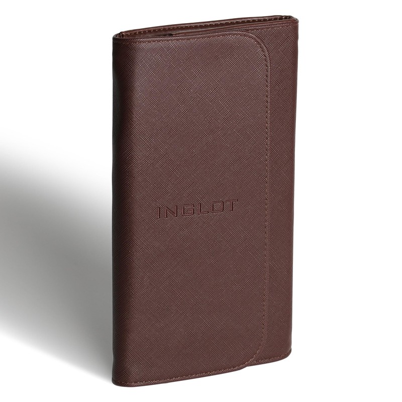 Ten Professional Makeup Brushes Set with Case and Pouch Soft