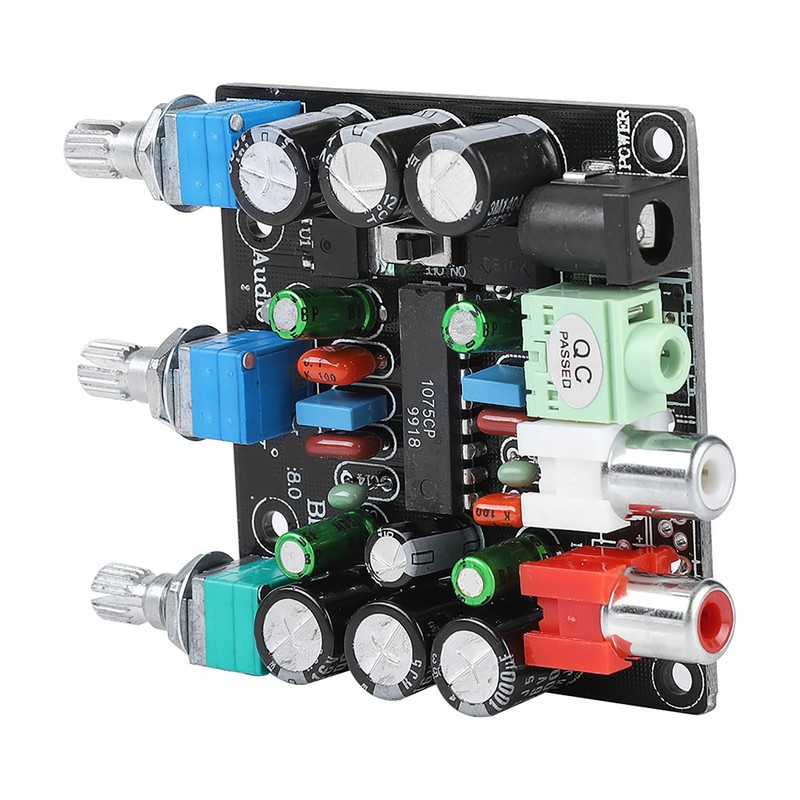 2 Channels Amplification Preamp Board Upgraded HiFi Sound Audio Mixer