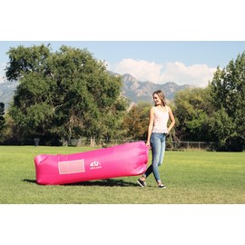 WEKAPO Inflatable Lounger Air Sofa Hammock-Portable,Water Proof& Anti-Air Leaking Design-Ideal Couch for Backyard Lakeside Beach Traveling Camping Picnics & Music Festivals (Pink)