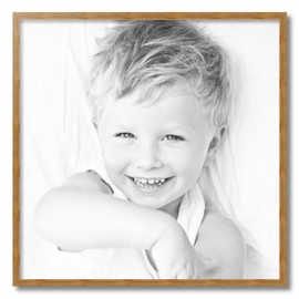 ArtToFrames 26x26 Inch Gold Picture Frame, This 0.75 Inch Custom Wood Poster Frame is Gold Square with Beads, Great for Your Art or Photos - Comes with Economy Acrylic