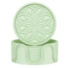HFHOME Silicone Coasters Set for Drinks - 6 Pack With