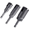 SmallCat 3 PCS Large Slotted Hurricane Wingnut Driver, 1/4" Hex