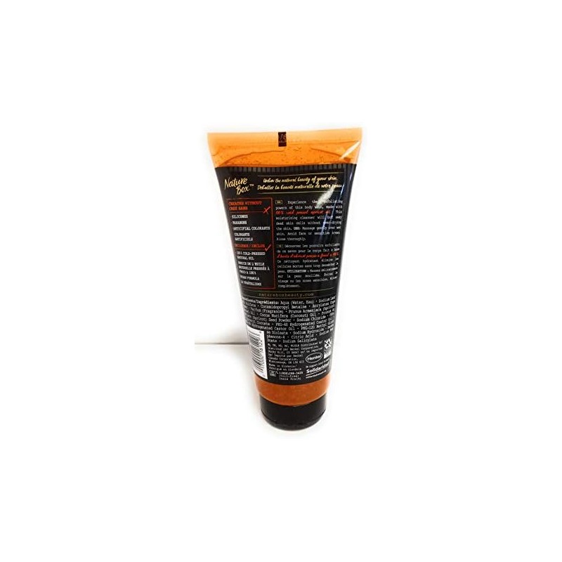 Nature Box Exfoliating Body Wash - for Refreshed Skin, with
