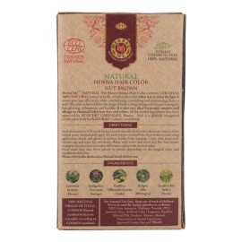 Herbal Me - Nut Brown Color De Cabello Henna 7,05 Oz, 100 C                                                                                           