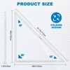 Meticuloso Folding Triangle Ruler 48inchs, Aluminum Framing Square Carpentry Squares