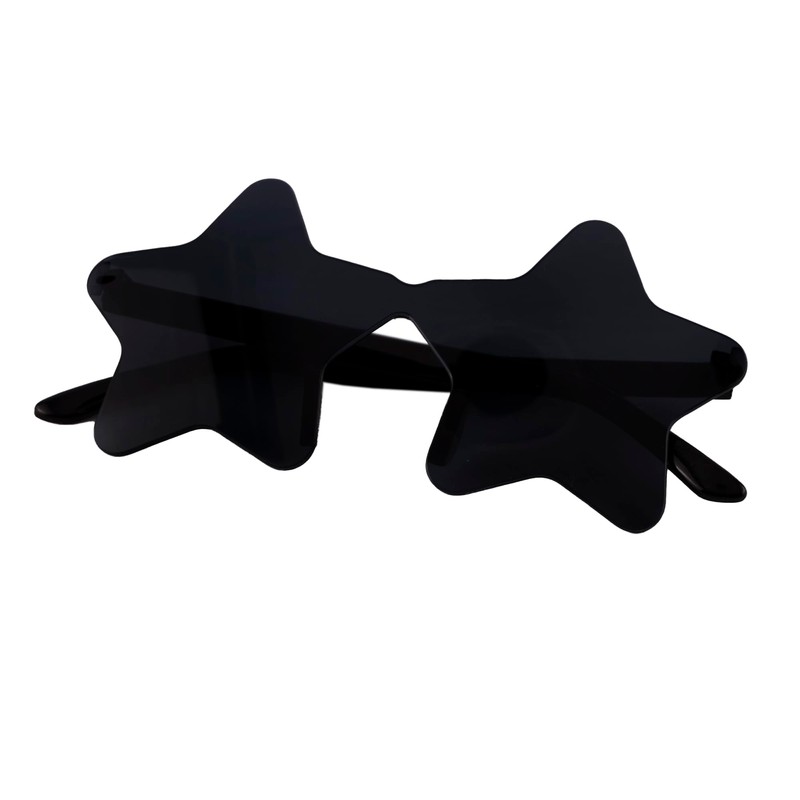 PLAYZOCO Star Shape Sunglasses Frameless Star Design Glasses for Costume