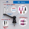 HEIGHTEN 42mm Reel Handle (No Knob), 1.5K Carbon, Shimano Daiwa