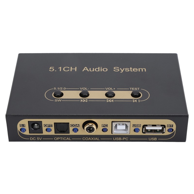 5.1CH Sound Decoder Support ARC Optical Fiber Coaxial Bluetooth Digital