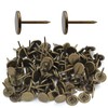 Jiozermi 100 Pcs Bronze Flat Head Thumb Tacks, 0.43'' Upholstery