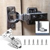 6 Pcs 110° Cabinet Hinges,304 Stainless Steel Kitchen Cupboard Hinges