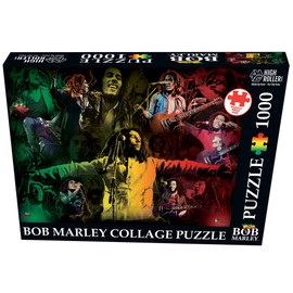 High Roller Games Bob Marley: 1000 Piece Collage Jigsaw Puzzle, Size 19' x 26'