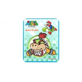 稲垣服飾 スーパー マリオ シール ワッペン クッパ Jr. シール ・ アイロン 両用 接着 MRS003