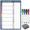 TMS Weekly Menu Planner A4 | Dry Erase Meal Planner,
