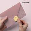 250pcs Gold Envelope Seal Stickers, Flowers | Elegant Embossing Gold