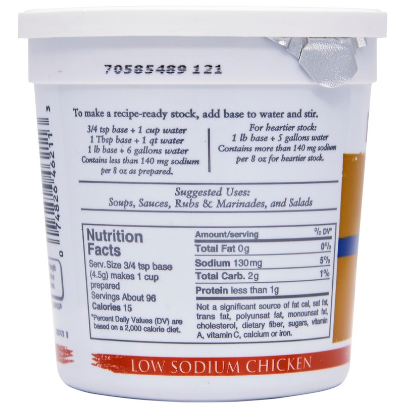 Minor's Chicken Base, Low Sodium, 16 Ounce
