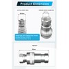1/2" NPT Hydraulic Quick Connect Tractor Couplers,ISO 5675 Ball Pioneer