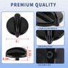 4Pcs WB03T10236 Burner Control Knob, Gas Cooktop Knobs Black for