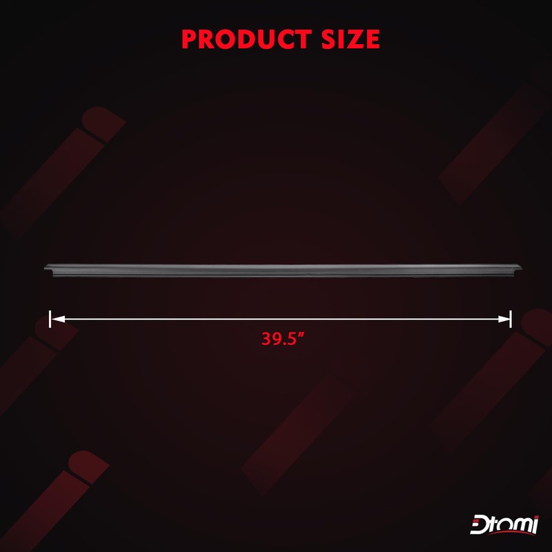 Door Tailgate Glass Belt Molding Weather Strip Compatible with Toyota
