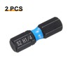 sourcing map 2pcs H1/4 SAE Hex Screwdriver Bit 1/4" Hex