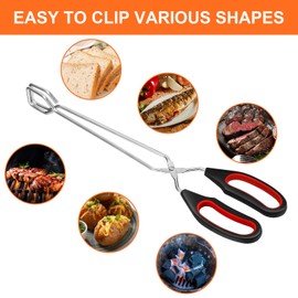 Scissors Tongs, Kitchen Tongs, Scissors, Cooking Barbecue Tongs, Scissors, Stainless Steel Scissors Tongs, Scissors with Handle, Stainless Steel Barbecue Tongs, Barbecue Tongs, Barbecue Clamp Turner
