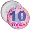 Pink 10th Birthday Badge available in a choice of 2