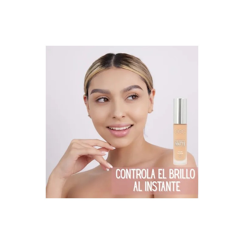 Goc Maquillaje Líquido Infinity Liquid Foundation Super Mate Tono Tono