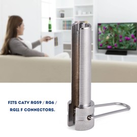 Fayelume 78mm F Connector Remove Tool, CATV Coax Cable Crimper Kit, Coaxial Cable Connector, Replacement for RG6 RG59 RG11