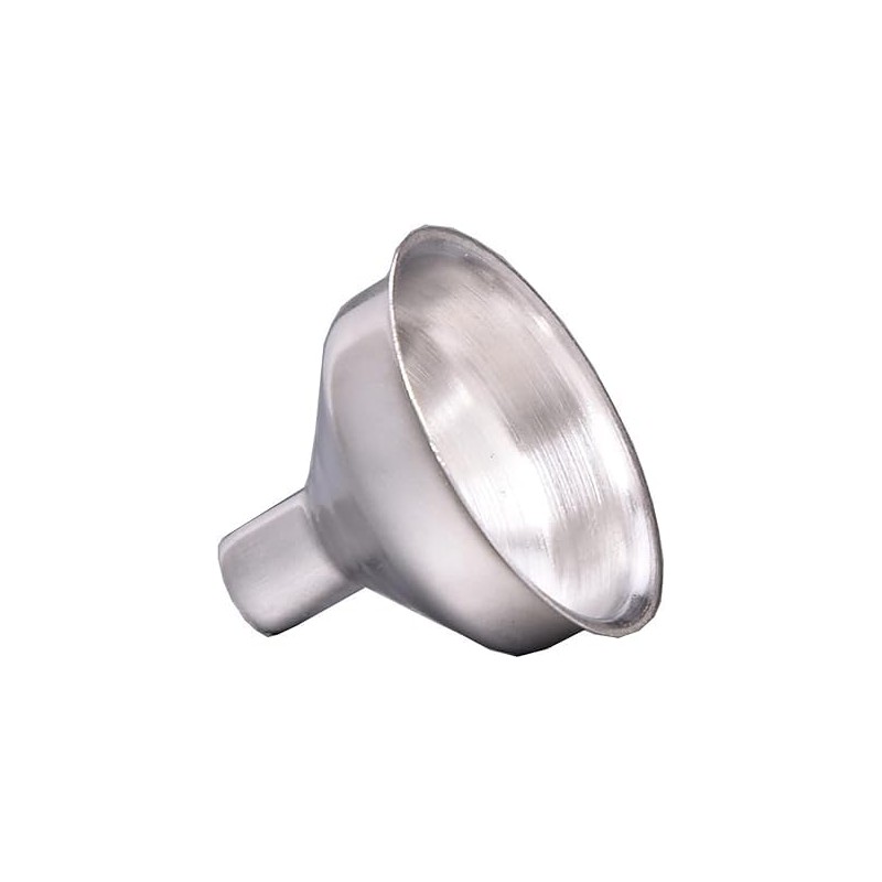 2Pcs Silver Small and Stainless Steel Funnel Suitable for Kinds