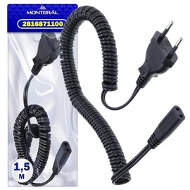 Universelles Ladekabel 1,5 m für Elektrorasierer mit Originalcode 67030305 für Braun MONTERAL